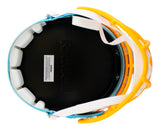 Chargers Antonio Gates Signed Flash Full Size Speed Rep Helmet W/ Case BAS Wit