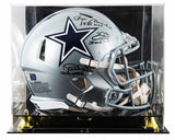 Cowboys (3) Smith, Staubach, & White Signed F/S Speed Proline Helmet W/ Case BAS