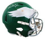 Eagles Randall Cunningham Signed 1974-95 TB F/S Speed Rep Helmet BAS W #1W696699