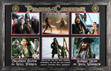 Johnny Depp & Orlando Bloom Pirates Of The Caribbean Signed Framed Display BAS