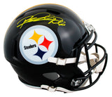 Steelers Rod Woodson Authentic Signed Full Size Speed Rep Helmet BAS Witnessed