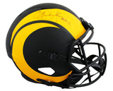 Rams Eric Dickerson "HOF 99" Signed Eclipse F/S Speed Rep Helmet BAS W #WS41823