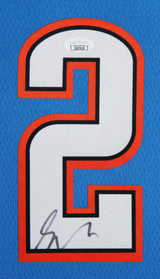 Thunder Shai Gilgeous-Alexander Signed Blue Nike Icon Framed Jersey JSA #CG07619