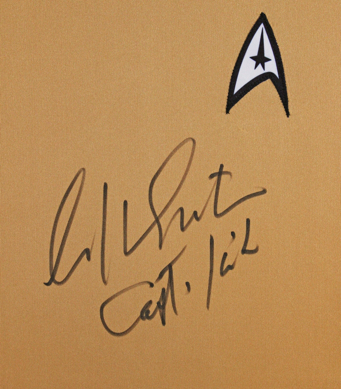 William Shatner Star Trek "Captain Kirk" Signed & Framed Uniform Shirt BAS Wit