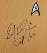 William Shatner Star Trek "Captain Kirk" Signed & Framed Uniform Shirt BAS Wit