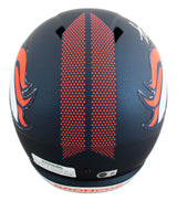 Broncos Steve Atwater Signed Full Size Speed Rep Helmet W/ Case BAS Witnessed