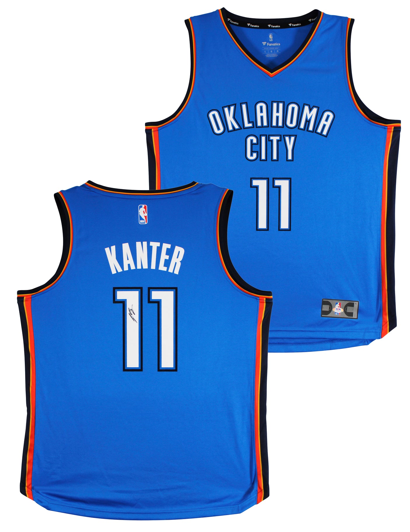 Thunder Enes Kanter Signed Blue Fanatics Swingman Jersey PSA/DNA #AK30573