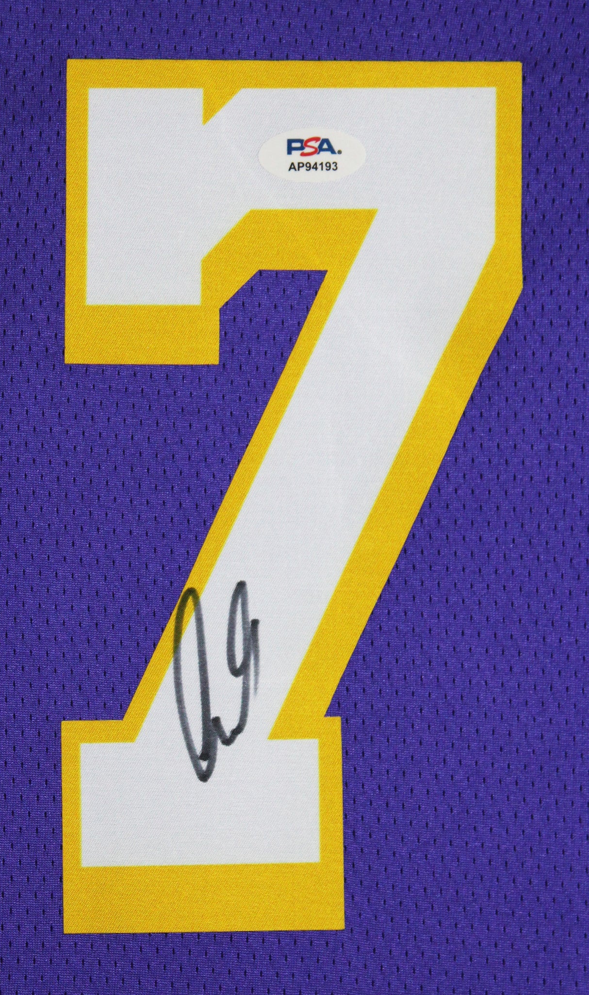 Lakers Luka Doncic Signed Purple Nike Swingman Framed Jersey PSA/DNA #AP94193