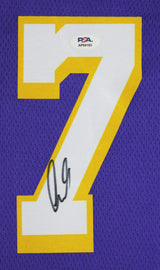 Lakers Luka Doncic Signed Purple Nike Swingman Framed Jersey PSA/DNA #AP94193