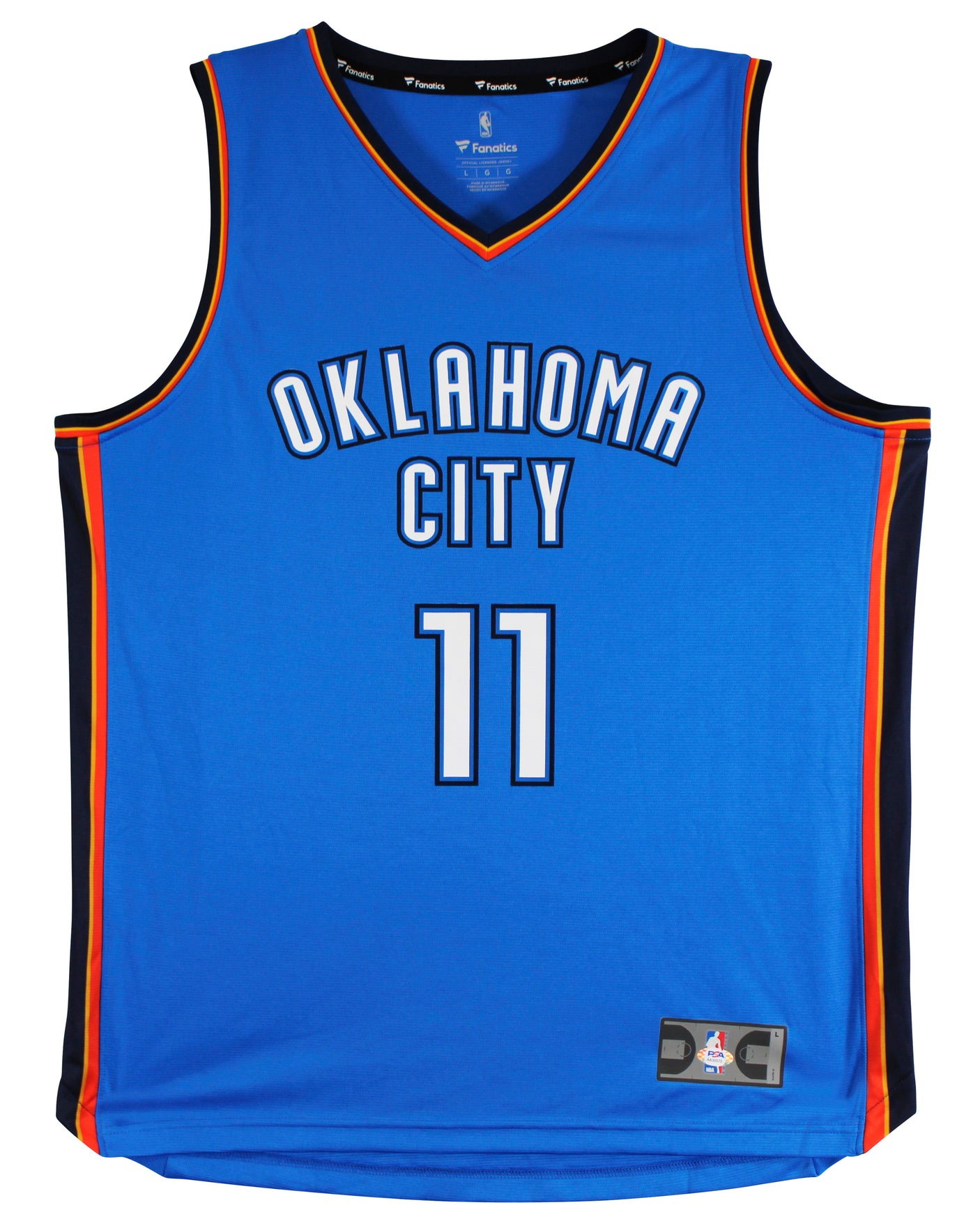 Thunder Enes Kanter Signed Blue Fanatics Swingman Jersey PSA/DNA #AK30573
