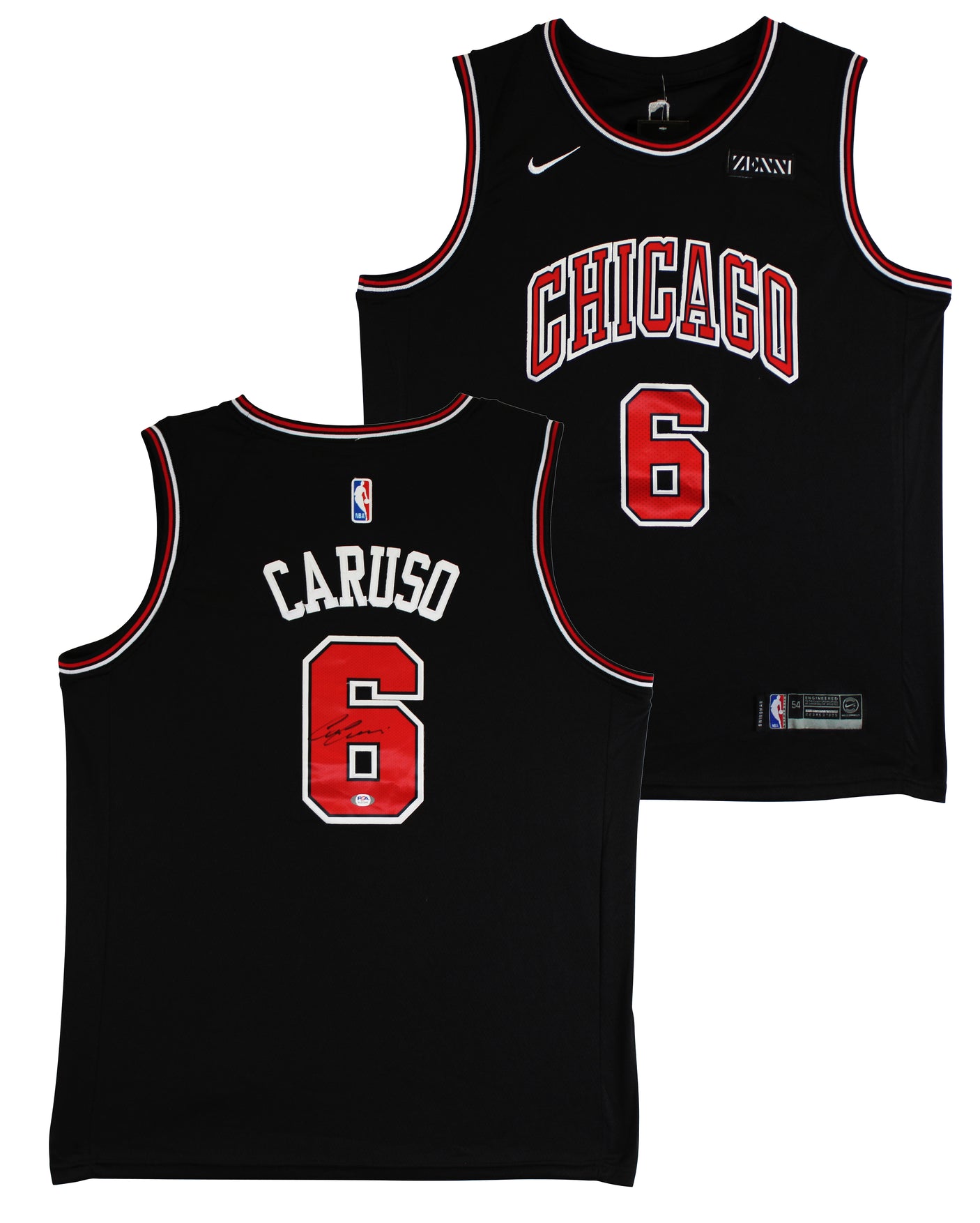 Bulls Alex Caruso Authentic Signed Black Nike Swingman Jersey PSA/DNA #AL51244