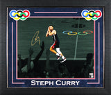 USA Stephen Curry Signed 16x20 Night Night Horizontal Spotlight Photo Framed BAS