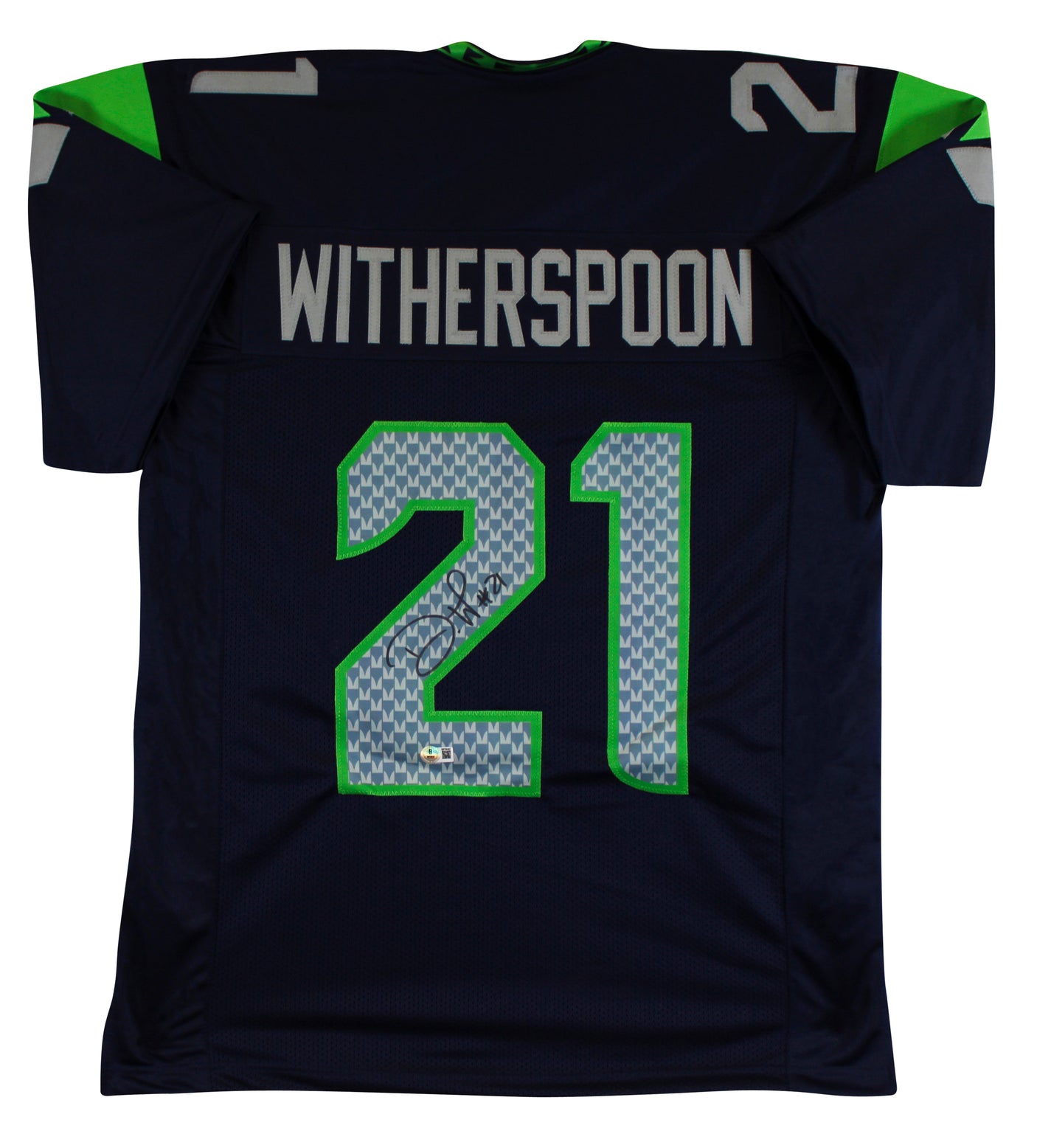 Devon Witherspoon Authentic Signed Navy Pro Style Jersey BAS Witnessed