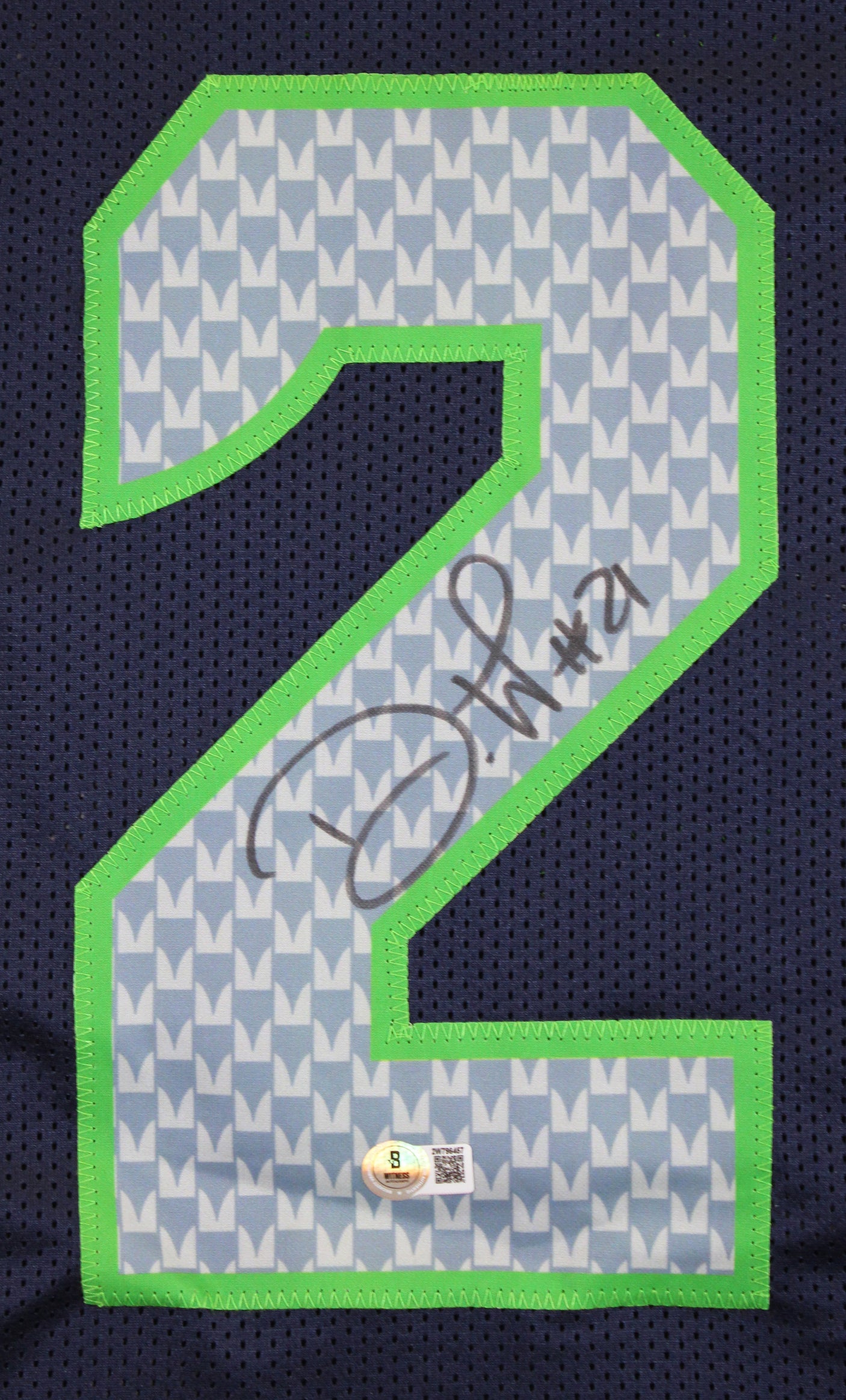 Devon Witherspoon Authentic Signed Navy Pro Style Jersey BAS Witnessed