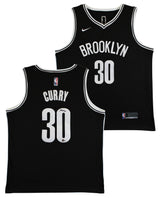 Nets Seth Curry Authentic Signed Black Nike Swingman Jersey BAS #BK88794