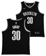 Nets Seth Curry Authentic Signed Black Nike Swingman Jersey BAS #BK88794