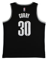 Nets Seth Curry Authentic Signed Black Nike Swingman Jersey BAS #BK88794