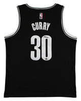 Nets Seth Curry Authentic Signed Black Nike Swingman Jersey BAS #BK88794