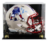 Patriots Rob Gronkowski Signed Retro F/S Speed Proline Helmet W/ Case BAS Wit