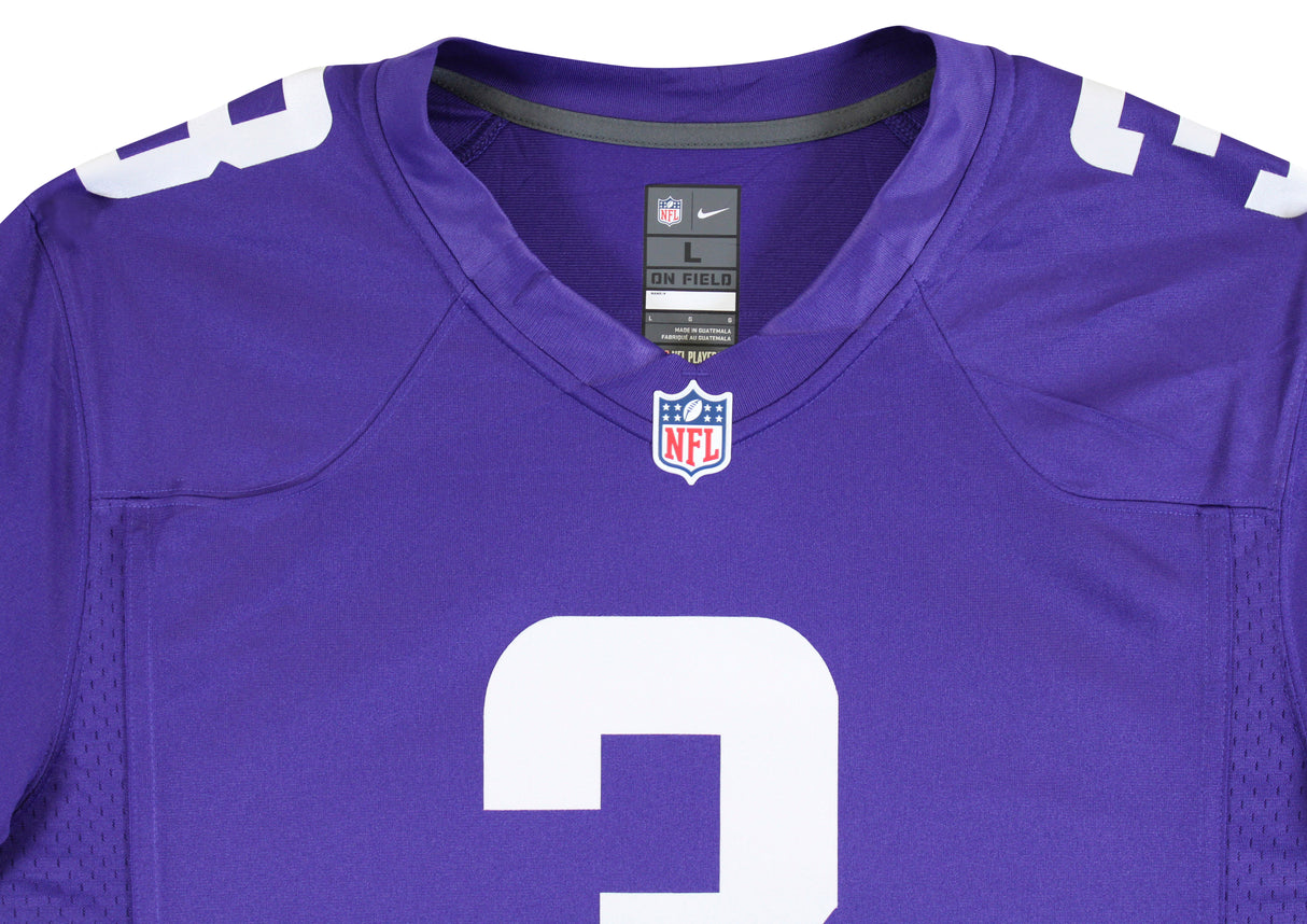 Vikings Jordan Addison Authentic Signed Purple Nike Limited Jersey BAS Witnessed