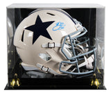 Cowboys Emmitt Smith Signed Retro Full Size Speed Rep Helmet W/ Case BAS Witness