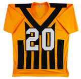 Kaleb Johnson Authentic Signed Yellow Pro Style Jersey Autographed BAS Witnessed