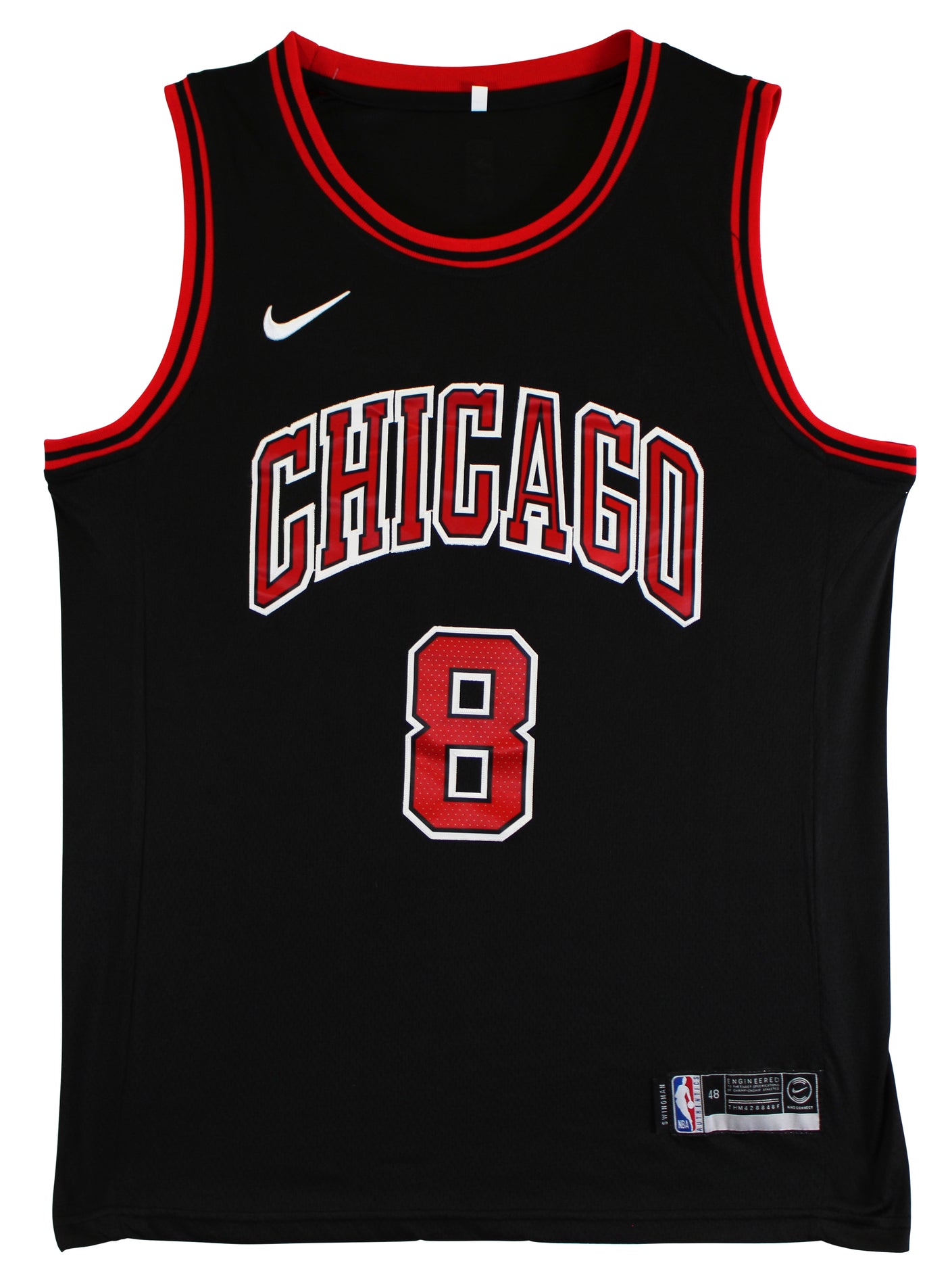 Bulls Zach LaVine Authentic Signed Black Nike Swingman Jersey BAS #BK88788