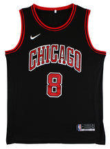 Bulls Zach LaVine Authentic Signed Black Nike Swingman Jersey BAS #BK88788