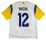 Rams Puka Nacua Authentic Signed White Nike Limited Jersey Autographed Fanatics