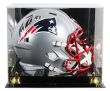 Patriots Rob Gronkowski Signed Full Size Speed Rep Helmet W/ Case BAS Witnessed