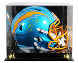 Chargers Antonio Gates Signed Flash Full Size Speed Rep Helmet W/ Case BAS Wit