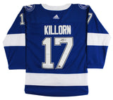 Lightning Alex Killorn Authentic Signed Blue Adidas Jersey BAS #BK88789