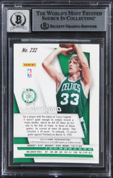 Celtics Larry Bird Signed 2014 Panini Prizm #232 Card Auto 10! BAS Slabbed