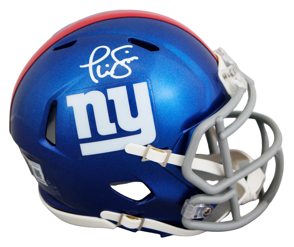 Giants Phil Simms Authentic Signed Speed Mini Helmet W/ Case BAS Witnessed