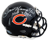 Bears Dan Hampton "HOF 02" Authentic Signed Speed Mini Helmet BAS Witnessed