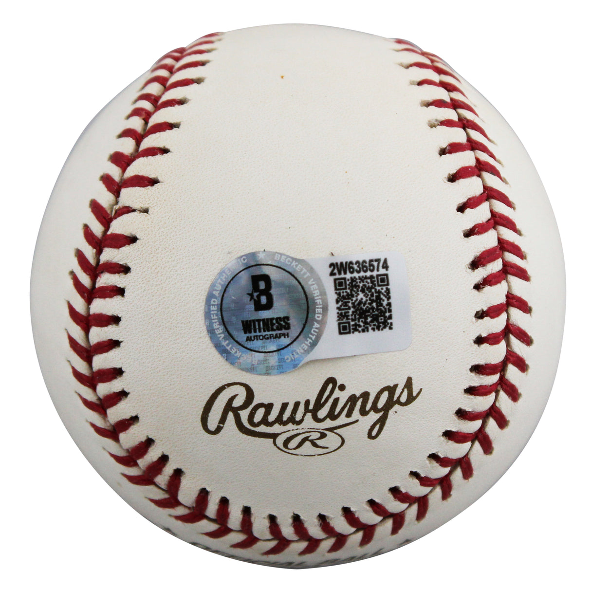 D-Backs Luis Gonzalez "2x Insc" Signed 2001 WS Logo Baseball BAS #2W636574