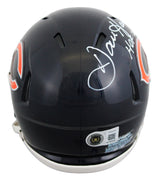 Bears Dan Hampton "HOF 02" Signed Speed Mini Helmet W/ Case BAS Witnessed