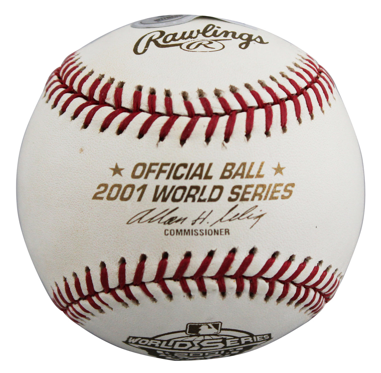 D-Backs Luis Gonzalez "2x Insc" Signed 2001 WS Logo Baseball BAS #2W636574