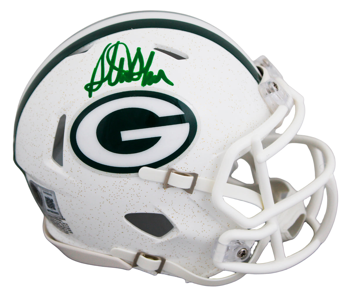 Packers Sterling Sharpe Signed 2024 On-Field Alt Speed Mini Helmet W/ Case BAS W