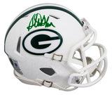 Packers Sterling Sharpe Signed 2024 On-Field Alt Speed Mini Helmet W/ Case BAS W