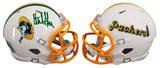 Packers Sterling Sharpe Signed Retro Speed Mini Helmet W/ Case BAS Witnessed