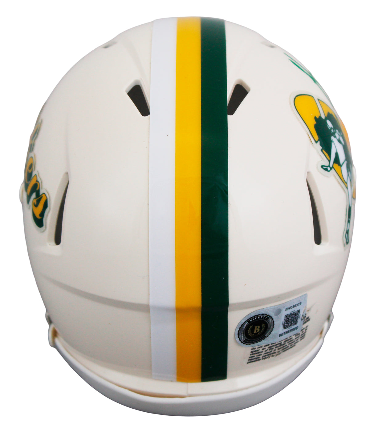 Packers Sterling Sharpe Signed Retro Speed Mini Helmet W/ Case BAS Witnessed