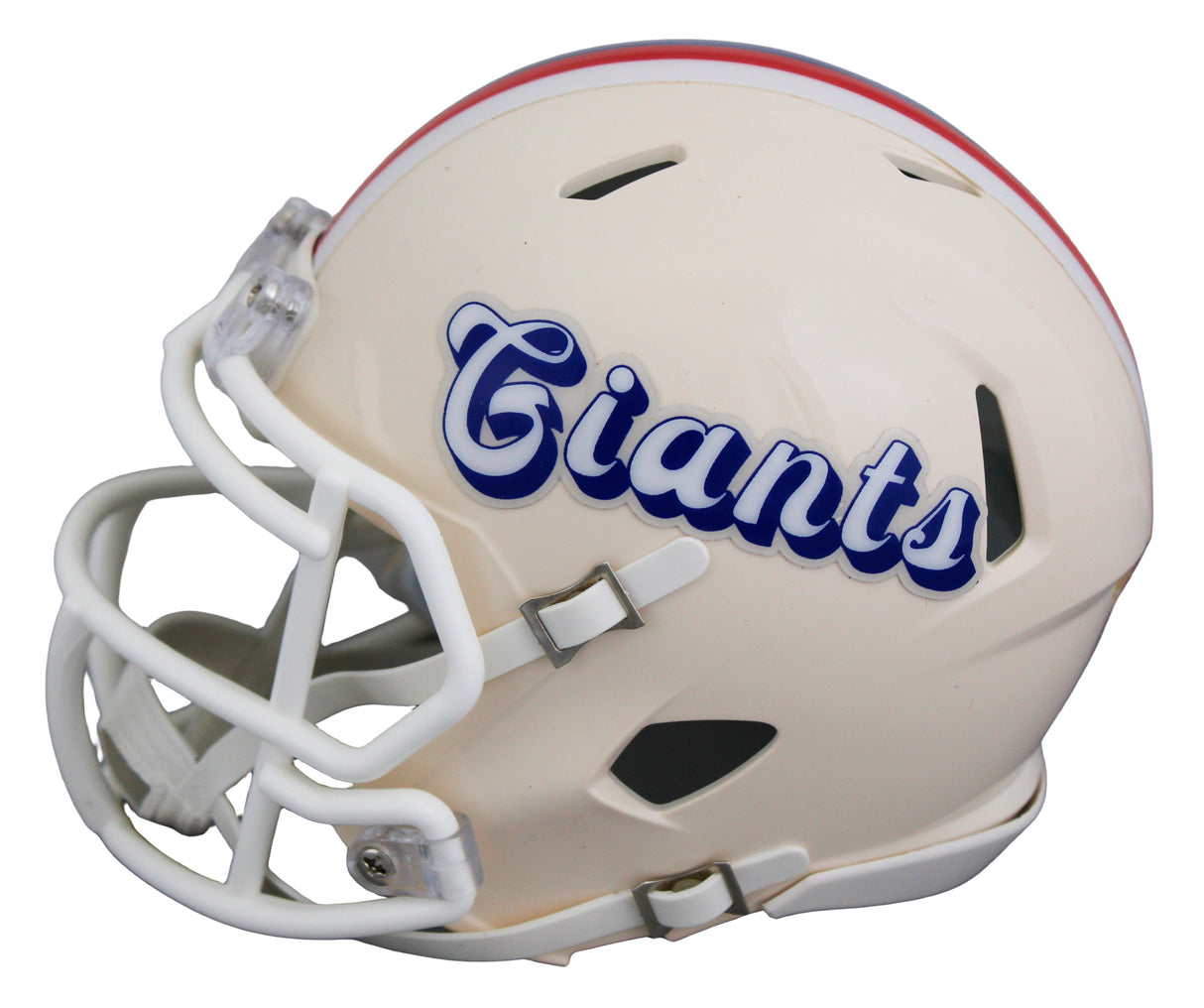 Giants Phil Simms Authentic Signed Retro Speed Mini Helmet BAS Witnessed
