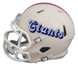 Giants Phil Simms Authentic Signed Retro Speed Mini Helmet BAS Witnessed
