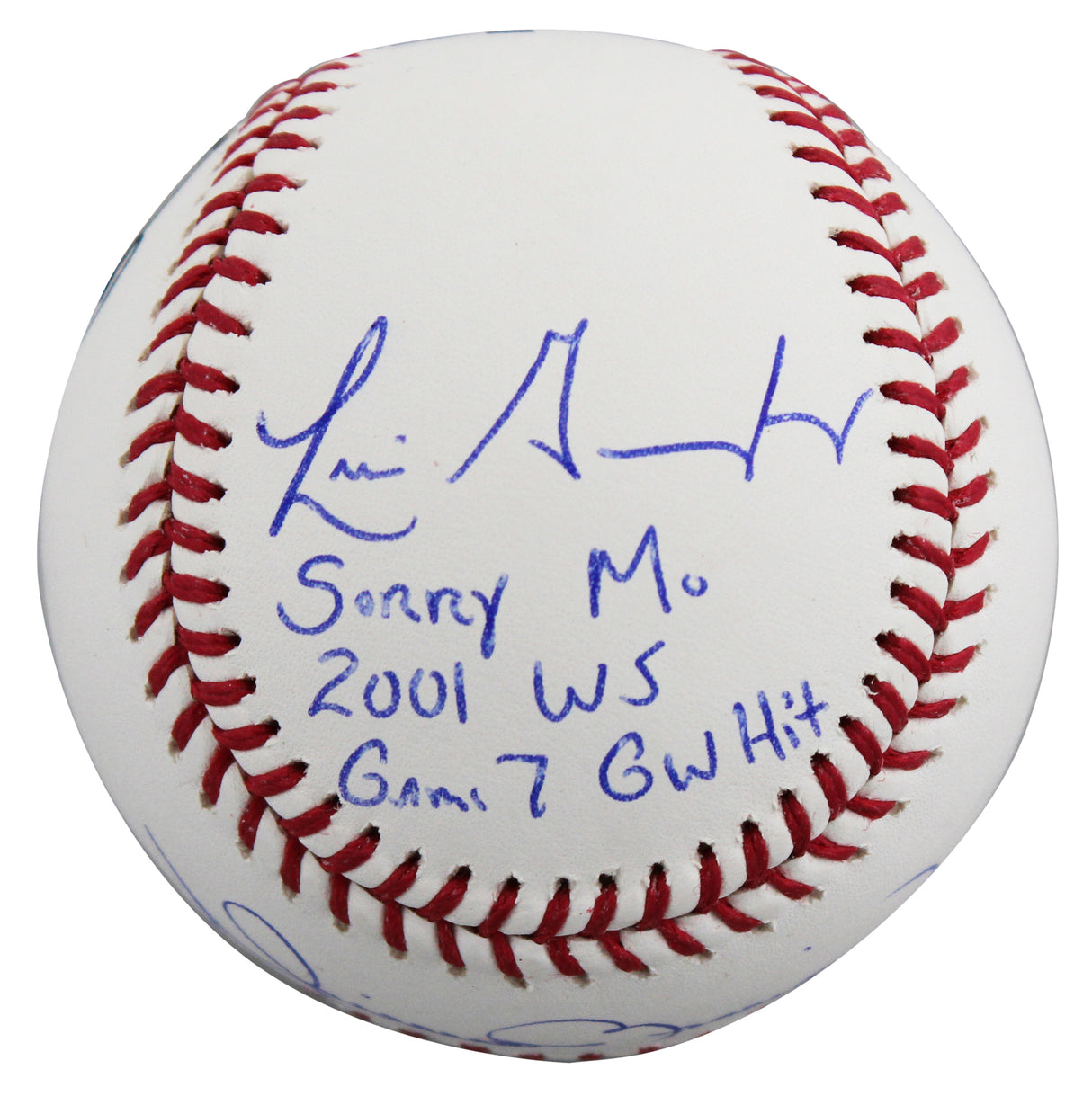 Mariano Rivera & Luis Gonzalez "Sorry Mo" Signed Baseball W/ Case BAS Witnessed