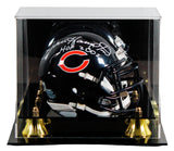 Bears Dan Hampton "HOF 02" Signed Speed Mini Helmet W/ Case BAS Witnessed