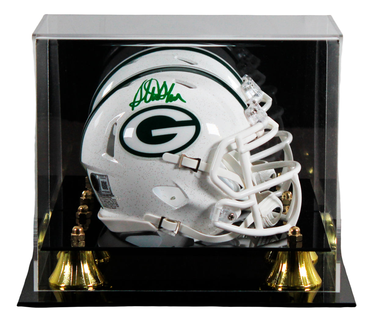 Packers Sterling Sharpe Signed 2024 On-Field Alt Speed Mini Helmet W/ Case BAS W
