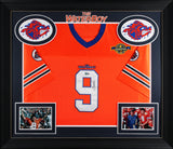 Adam Sandler The Waterboy Signed Orange Burbon Bowl Pro Style Framed Jersey BAS