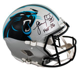 Panthers Luke Kuechly "HOF 26" Signed F/S Speed Proline Helmet W/ Case BAS Wit