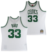 Celtics Larry Bird Authentic Signed 1985 White M&N HWC Swingman Jersey BAS Wit 2